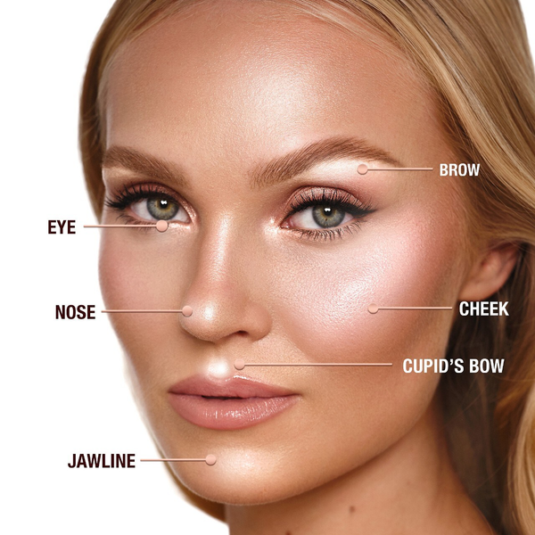 Хайлайтер Charlotte Tilbury Hollywood Glow Glide Face Architect, відтінок - Pillow Talk Glow, 7г ia1-87b фото