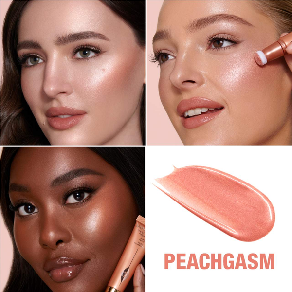Румяна-хайлайтер Charlotte Tilbury Glowgasm Beauty Light Wand, оттенок - Peachgasm, 12 мл 6b7-aa8 фото