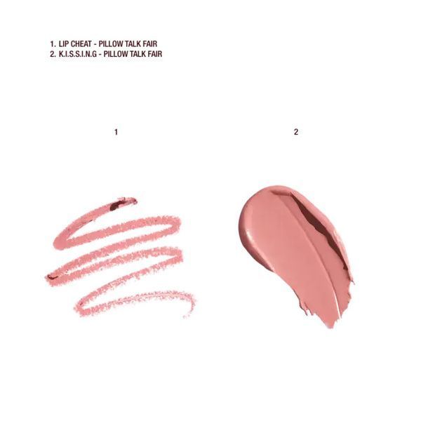 Набор для губ Charlotte Tilbury Pillow Talk Fair Lipstick & Liner Set Mini, помада и карандаш 0a9-90a фото