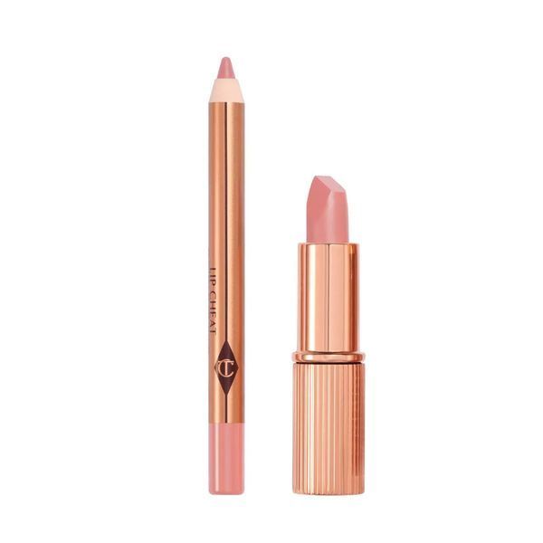 Набор для губ Charlotte Tilbury Pillow Talk Fair Lipstick & Liner Set Mini, помада и карандаш 0a9-90a фото