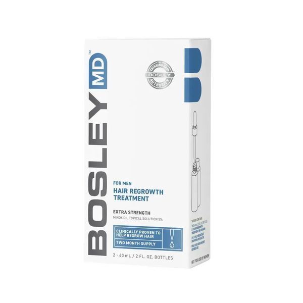 Сыворотка Bosley для восстановления роста волос у мужчин (с пипеткой) 2 х 60ml 610-c0b фото