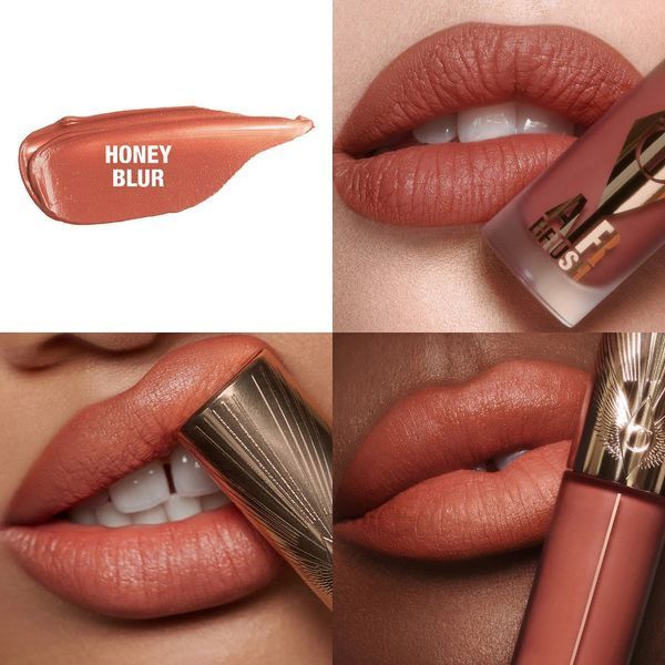Жидкая матовая помада Charlotte Tilbury Airbrush Flawless Matte Lip Blur Lipstick - Honey Blur 6.8ml, оригинал 60a-42c фото