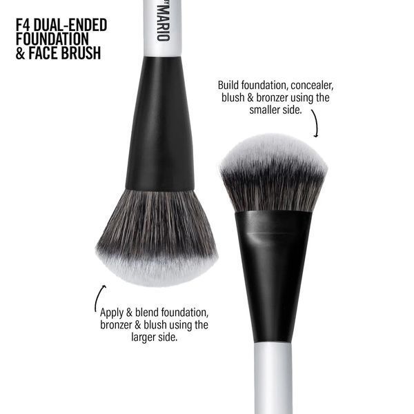 Двусторонняя кисть для тонального средства Makeup by Mario F4 Dual-Ended Foundation and Face Brush 1ic-305 фото
