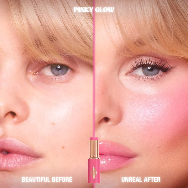 Рум'яна Charlotte Tilbury Unreal Lip Cheek Glow Blush Stick with Hyaluronic Acid, відтінок - Pinky Glow, 9 мл ccc-10c фото