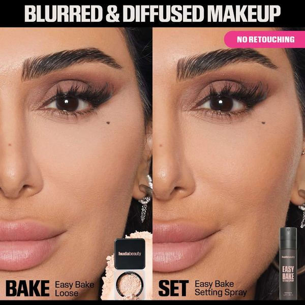 Спрей для фиксации макияжа с 16-часовой стойкостью Huda Beauty Easy Bake Blurring Setting Spray, 100 мл 866-831 фото