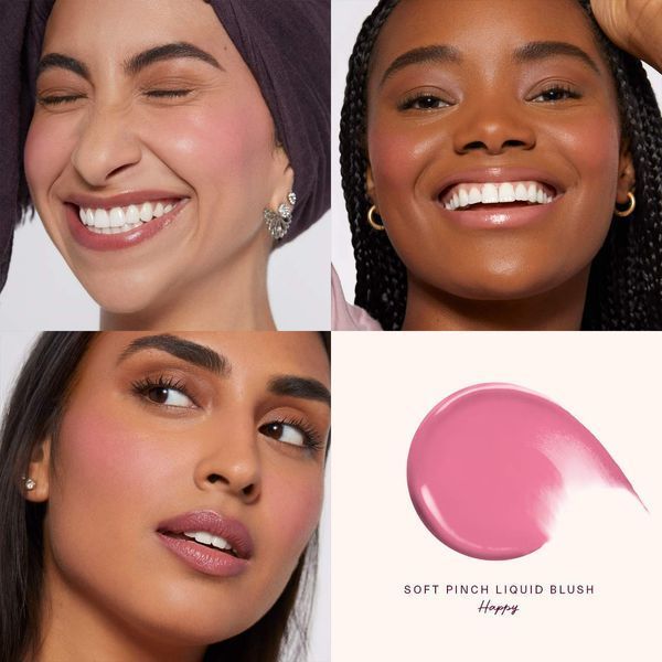 Жидкие румяна Rare Beauty Mini Soft Pinch Liquid Blush - оттенок Happy, 7.5 мл 7a3-796 фото